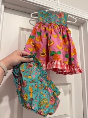 Peaches open back matching set